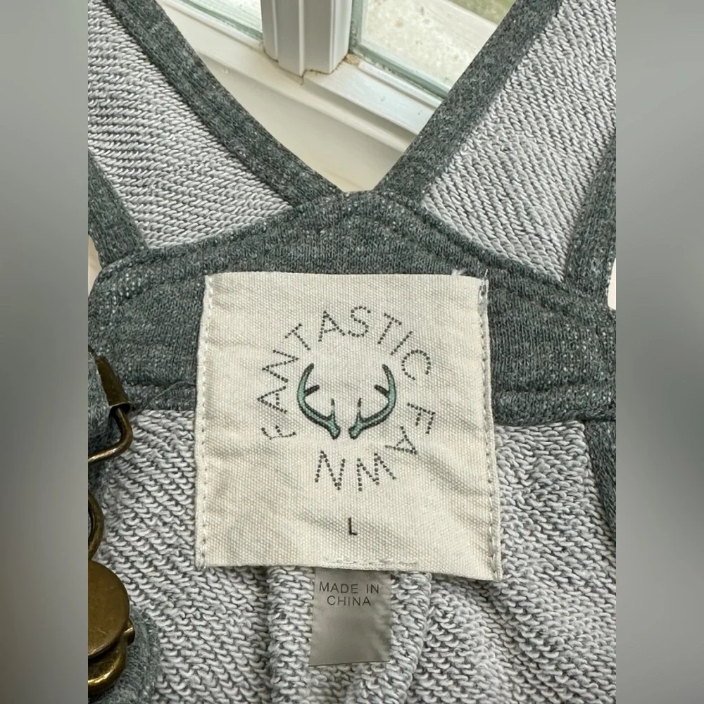 Fantastic Fawn Cozy Jumpsuit/Overalls. Gray. Size: Large